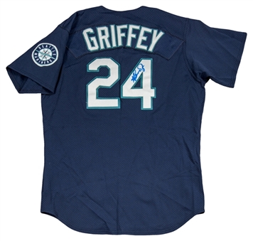 1998 Ken Griffey Jr Game Used and Signed Seattle Mariners Alternate Jersey (Griffey LOA)